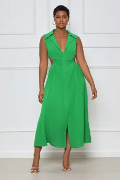 Women Casual Cutout Sleeveless Slit Dress 17 Women Casual Cutout Sleeveless Slit Dress -Women Fashion Shop b5b8a1be7d2ddd2f