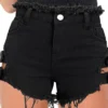 Denim Pants High Waist Street Style Ripped Cut Out Denim Pants Shorts -Women Fashion Shop b9b5e19b2a17ec6a