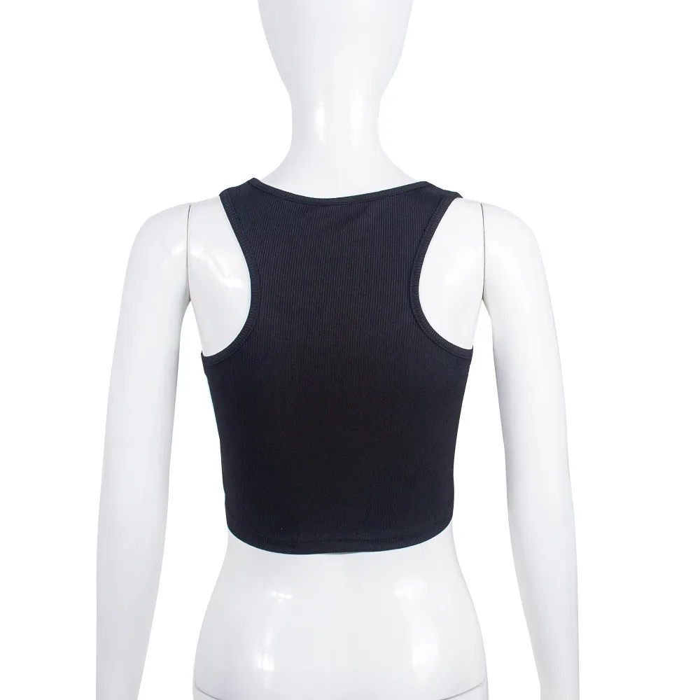 Racer Back Slim Sexy Crop Top 7 Racer Back Slim Sexy Crop Top - Image 5