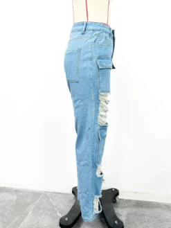 Women Casual Ripped Denim Wide Leg Pants 18 Women Casual Ripped Denim Wide Leg Pants -Women Fashion Shop bb28df91d231885e