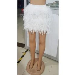 Women's Feather Skirt Sexy Party Prom Fur Skirt -Women Fashion Shop bc699306c6dff23b