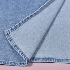 Denim Dress Sexy Hollow Wash High Neck Women -Women Fashion Shop bce9629b9d188480