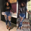Style Trendy Ripped Women's Tight Denim Pants 2 Style Trendy Ripped Women's Tight Denim Pants -Women Fashion Shop bdf407a57b0727a3