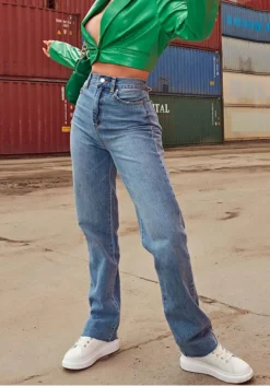 WomenWash Stretch Denim Straight Leg Pants 10 WomenWash Stretch Denim Straight Leg Pants -Women Fashion Shop c2991d41aed548b9