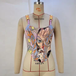 Women Printed Waist Camisole Top -Women Fashion Shop c3800875babe5547