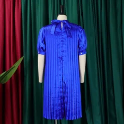 Plus Size Women's Summer Fashion Loose Casual Lace-Up Pleated Dress 25 Plus Size Women's Summer Fashion Loose Casual Lace-Up Pleated Dress -Women Fashion Shop c3b1f5ed65ae9853