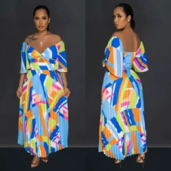 Women Sexy Printed Backless Pleated Maxi Dress 34 Women Sexy Printed Backless Pleated Maxi Dress -Women Fashion Shop c640e7a28cd0484a