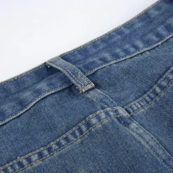 Women American Ripped Washed Loose Denim Straight Pants -Women Fashion Shop c8ce67662e6954ce