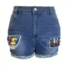 Summer Plus Size Elastic Patch Denim Shorts 2 Summer Plus Size Elastic Patch Denim Shorts -Women Fashion Shop c8ed76f077a8680c