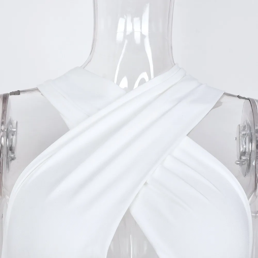 Women Sexy Summer Halter Neck Hollow Chain Backless Top 7 Women Sexy Summer Halter Neck Hollow Chain Backless Top - Image 6