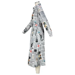 Chic Printed Single Breasted Slit Women's Shirt Dress Casual Long Dress -Women Fashion Shop cc121bfe7143b279