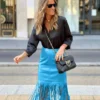 Street Trend Fall/Winter Tassel Patchwork Leather Skirt -Women Fashion Shop ce12af0812441684