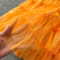 Women Irregular Gradient Cascading Ruffles Puffy Mesh Skirt -Women Fashion Shop ce7e3e13f0c5182f