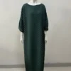 Plus Size Women Pleated Loose Maxi Dress -Women Fashion Shop cec931d77758a55c
