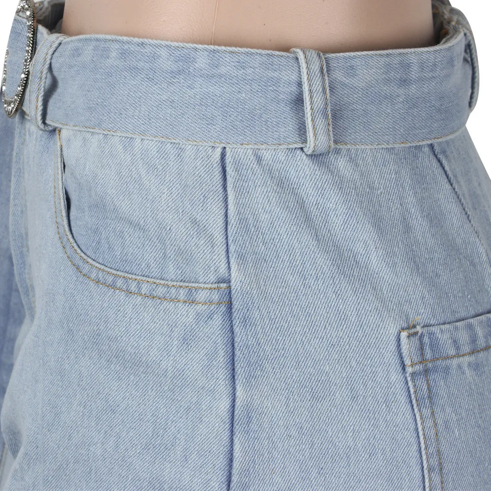 High Waist Belt Denim Pants 19 High Waist Belt Denim Pants - Image 17