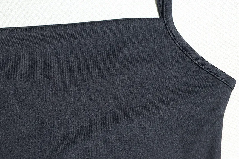 Women's Solid Color Sexy Sleeveless Strap Ruffle Mini Dress 6 Women's Solid Color Sexy Sleeveless Strap Ruffle Mini Dress - Image 4