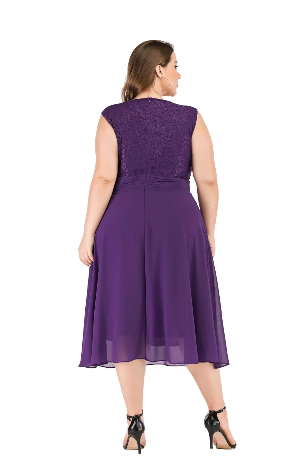 Women Chiffon Lace Dress 14 Women Chiffon Lace Dress - Image 12