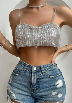 Women Sexy Camisole Tassel Chain Halter Neck Backless Top -Women Fashion Shop d4a7adad474524a0