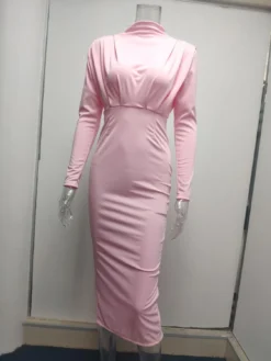 Women Fall Trendy Solid Long Sleeve Dress -Women Fashion Shop d4aa1cc0dcbf37c6