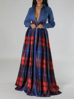 Women Casual Printed Turndown Collar Shirt Dress 23 Women Casual Printed Turndown Collar Shirt Dress -Women Fashion Shop d4ea80f5bbc6db2b