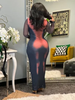 Women's Positioning Print Sexy Dress -Women Fashion Shop d52cacc189f4a65b