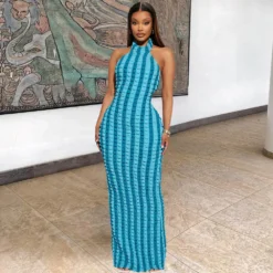 Women Halter Neck Backless Sexy Dress -Women Fashion Shop d55020395cd4cfd8