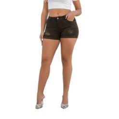 Fashionable And Sexy High Waist Slim Fit Stretch Ripped Denim Shorts 19 Fashionable And Sexy High Waist Slim Fit Stretch Ripped Denim Shorts -Women Fashion Shop d590c924802bd519