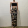 Women Camouflage Slit Skirt -Women Fashion Shop d637de4732e97814