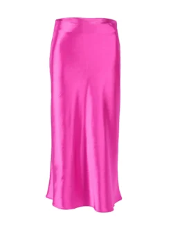 Spring Summer Satin Purple Maxi High Waist Bodycon Long Skirt -Women Fashion Shop d6eacbb0b4198996