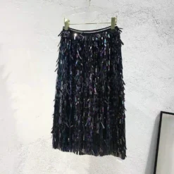 Women Fringed Sequin High Waist Bodycon Skirt 26 Women Fringed Sequin High Waist Bodycon Skirt -Women Fashion Shop d6f01357dd323986