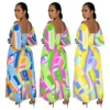 Women Sexy Printed Backless Pleated Maxi Dress -Women Fashion Shop dcfbcbb29a010761