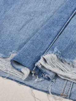 Fashion Ripped Tassel Wash Denim Sexy Bodycon Skirt Women -Women Fashion Shop dd01d49850fc8658