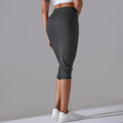 Women High Waist Stretch Slit Sports Skirt -Women Fashion Shop dd8db9ae1d07c3fe