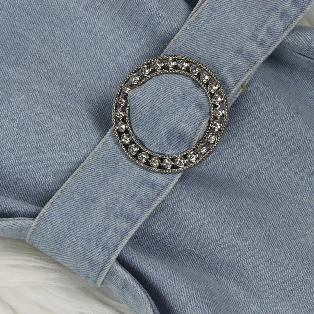 High Waist Belt Denim Pants 17 High Waist Belt Denim Pants - Image 15