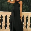 Women Sexy Solid Slit Chiffon Dress 2 Women Sexy Solid Slit Chiffon Dress -Women Fashion Shop e00ae62912d08d32