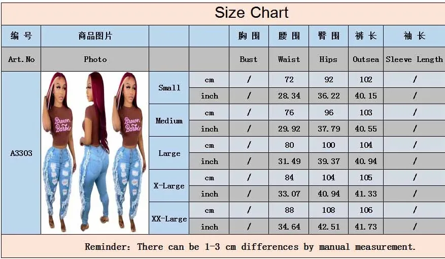 Women's Ripped Fashion Fringe Sexy Slim Skinny Jeans 4 Women's Ripped Fashion Fringe Sexy Slim Skinny Jeans - Image 3