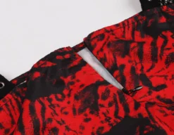 Halloween Cosplay Costume Women's Rose Print A-Line Gothic Lolita Dress -Women Fashion Shop e2cf11217cf1a93d