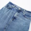 Women's Spring Fashion Chic Denim Midi Front Slit Skirt -Women Fashion Shop e41c354f527219b9