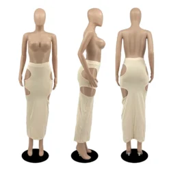 Women Fashion Cut Out Solid Maxi Dress -Women Fashion Shop e42da5451fd25aa6