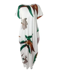 Women's Summer Positioning Print Long Shirt Dress -Women Fashion Shop e4b5e217fa1f71c9