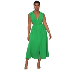 Women Casual Cutout Sleeveless Slit Dress 16 Women Casual Cutout Sleeveless Slit Dress -Women Fashion Shop e52af3b38f008df5