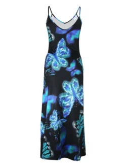 Women's Bohemian Strap Dress Digital Print Holidays Sexy Maxi Dress -Women Fashion Shop e5bc2c842e42d0c8