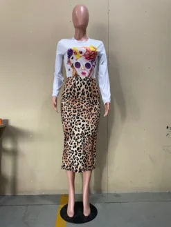 Women Casual Leopard Print Skirt -Women Fashion Shop e7223f3f016c6194