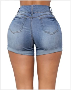 High Stretch Bamboo Ripped Women's Denim Short -Women Fashion Shop e7e0241b72515aca