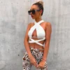 Women Sexy Summer Halter Neck Hollow Chain Backless Top -Women Fashion Shop e80d5be5784e6077