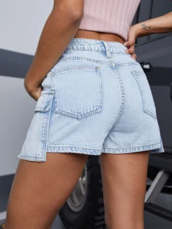 Women Pocket Denim Shorts 9 Women Pocket Denim Shorts -Women Fashion Shop e9cfce7fa344f510