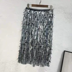 Women Fringed Sequin High Waist Bodycon Skirt 23 Women Fringed Sequin High Waist Bodycon Skirt -Women Fashion Shop e9d48f8d5285561a