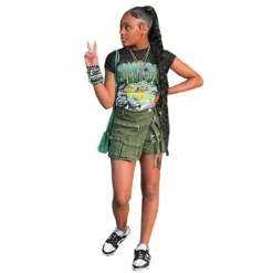 Women's Summer Irregular Multi Pocket Cargo Shorts Loose Zipper Denim Pants -Women Fashion Shop eb2552ddd4e8b43d