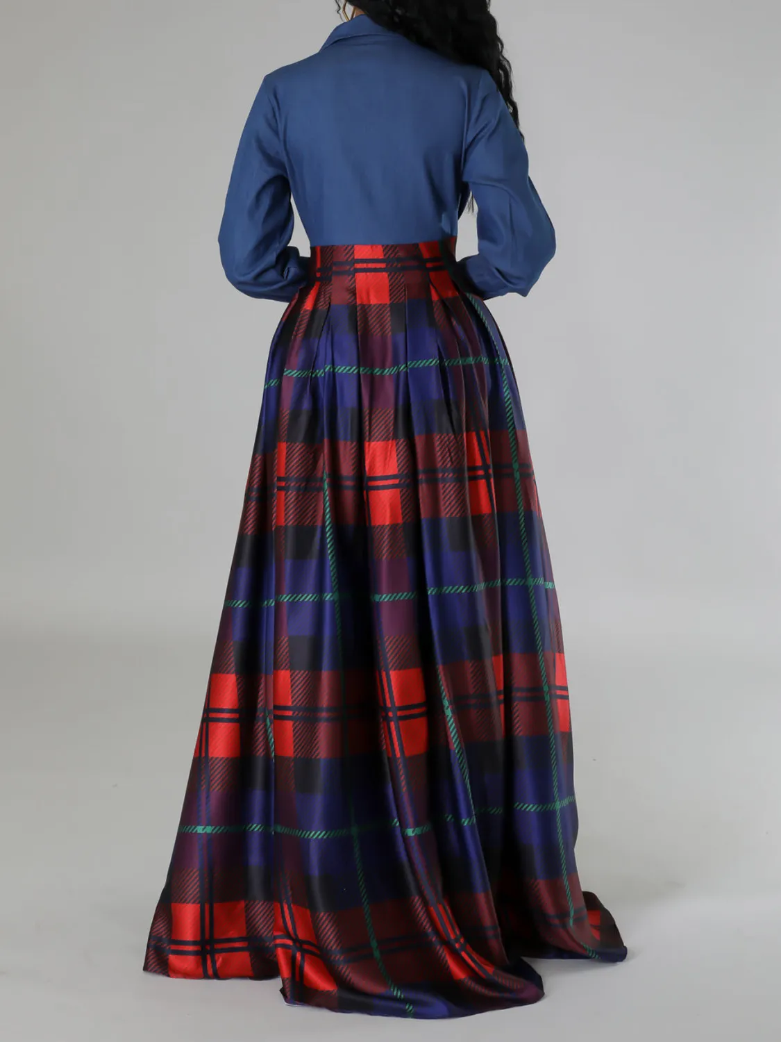 Women Casual Printed Turndown Collar Shirt Dress 16 Women Casual Printed Turndown Collar Shirt Dress - Image 14