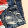 Women American Flag Ripped Tassel Denim Shorts -Women Fashion Shop ece0e92ac5b921ae